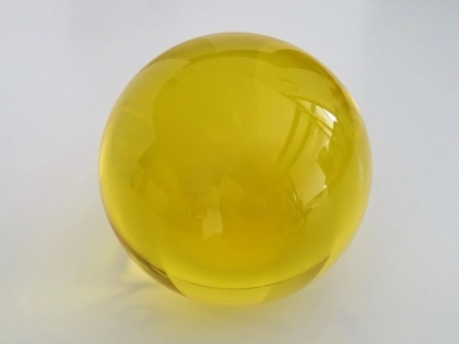 Kristallglaskugel 35mm, gelb